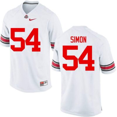 NCAA Ohio State Buckeyes Men's #54 John Simon White Nike Football College Jersey BUT6845VI